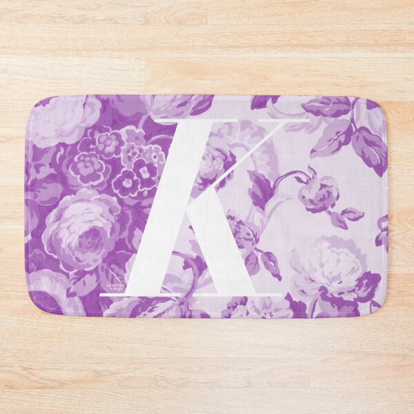 Item preview, K Letter, Vintage Alphabet - Botanical Monogram - Perfect Purple designed and sold by mydoodlesateme.