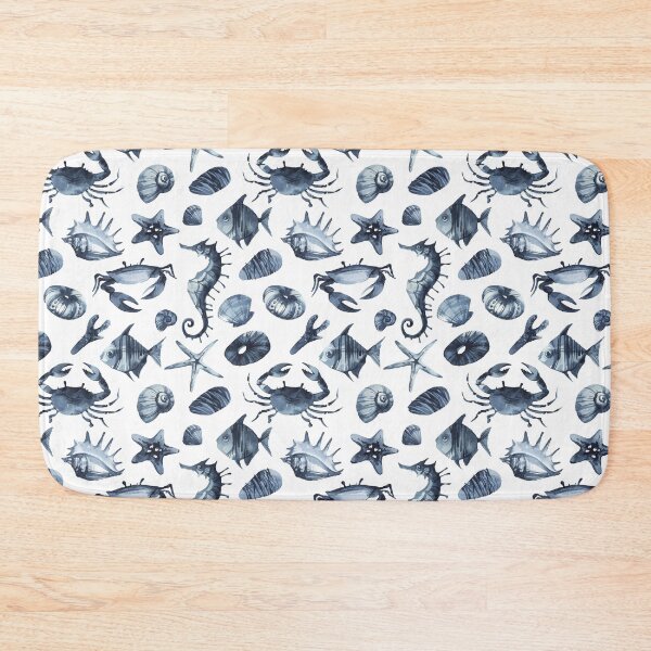 Item preview, Deep blue Crabs Seahorse Seashell, Starfish designed and sold by Citronelladesig.