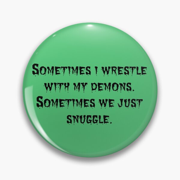 Item preview, Snuggling Demons Quote designed and sold by MysticalCrazy.