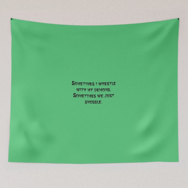 Item preview, Snuggling Demons Quote designed and sold by MysticalCrazy.