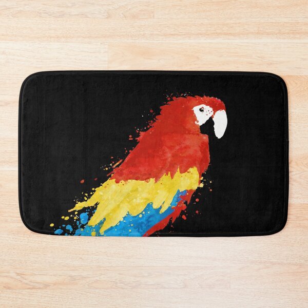 Item preview, Dramabite Watercolor splatter macaw parrot designed and sold by dramabite.