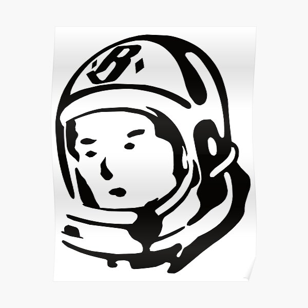 Pharrell Williams' Billionaire Boys Club Spaceman Helmet Logo T-Shirt Poster
