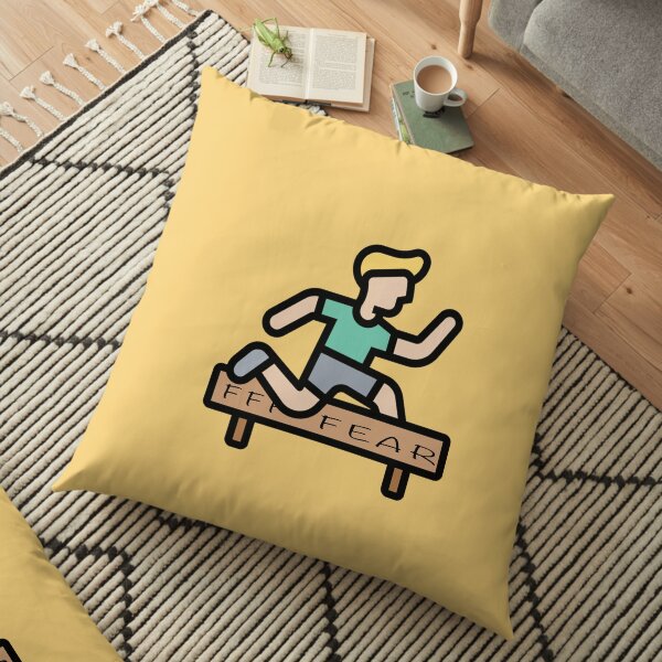 overcome fear Floor Pillow