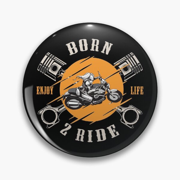Item preview, Motorbike saying Motorcyclist Born 2 Ride Biker designed and sold by SiRaGeckoDesign.