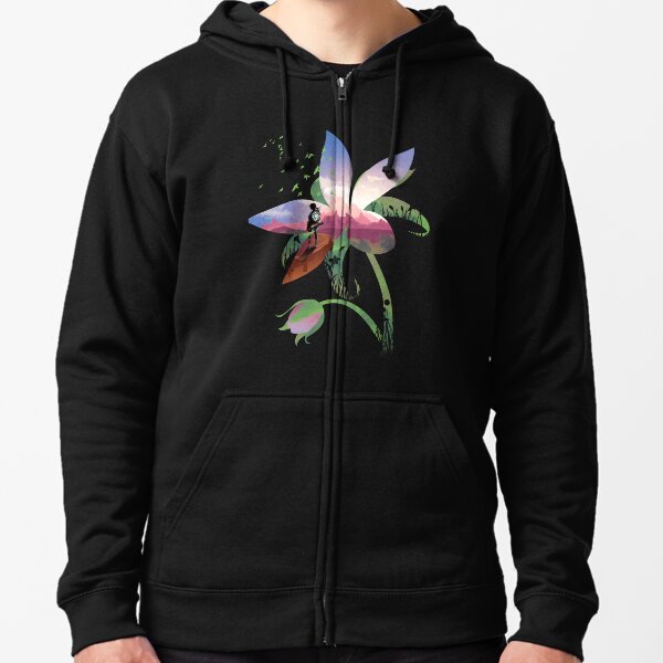 Fleur sauvage Veste zippée à capuche