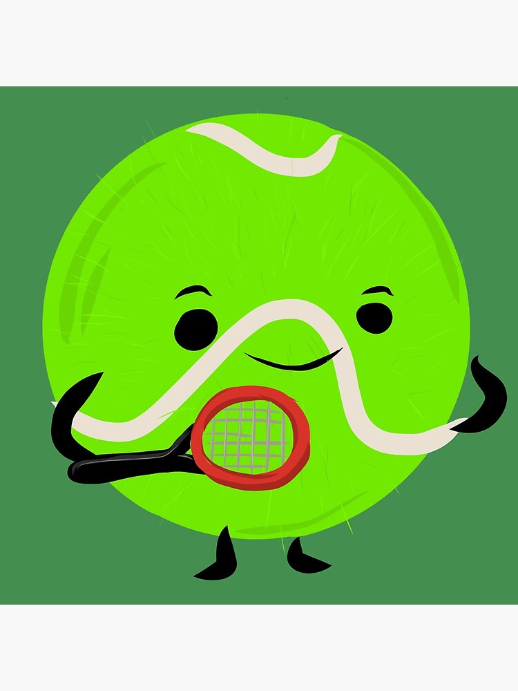 "Tennis Ball Smiley Face" Canvas Print by pikafelix Redbubble