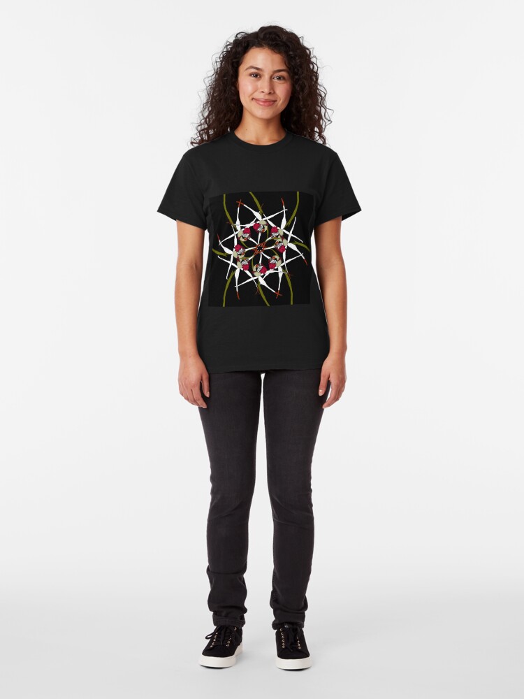 Alternate view of Exotic Orchid Spiral Design native to Western Australia Classic T-Shirt