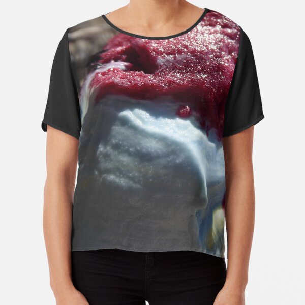 Bubblegum Ice Cream and Raspberry Sorbet Chiffon Top