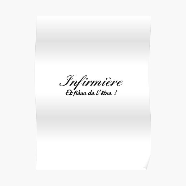 Infirmiere Posters Redbubble