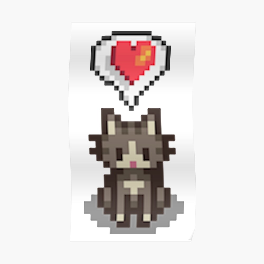 Stardew Valley Happy Grey Cat Sticker By R9440 Redbubble