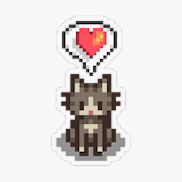 Item preview, Stardew Valley Happy Grey Cat designed and sold by r9440.