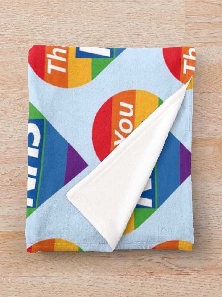 "THANK YOU NHS" Throw Blanket by bubacf Redbubble