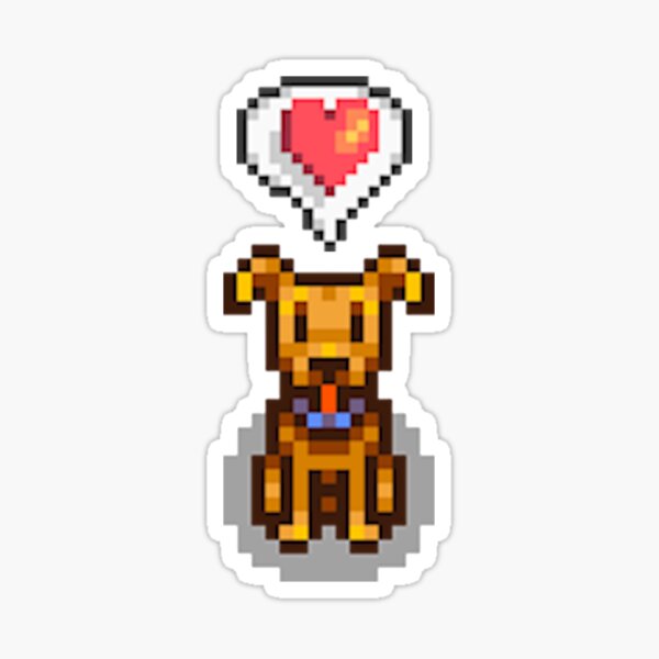 Stardew Valley Happy Dog 1 Sticker