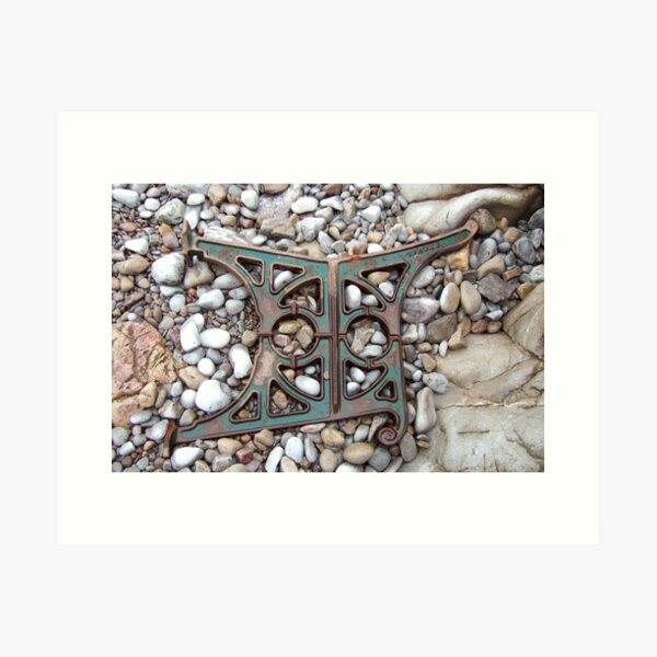 Abandoned Bench Art Print