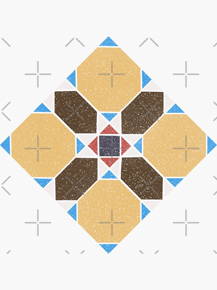 Thumbnail 3 of 3, Sticker, Victorian Floor Tile design designed and sold by TheRandomFactor.