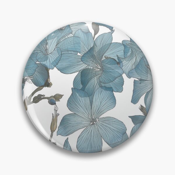 Item preview, Blue flowers of linen on white background designed and sold by agakubish.