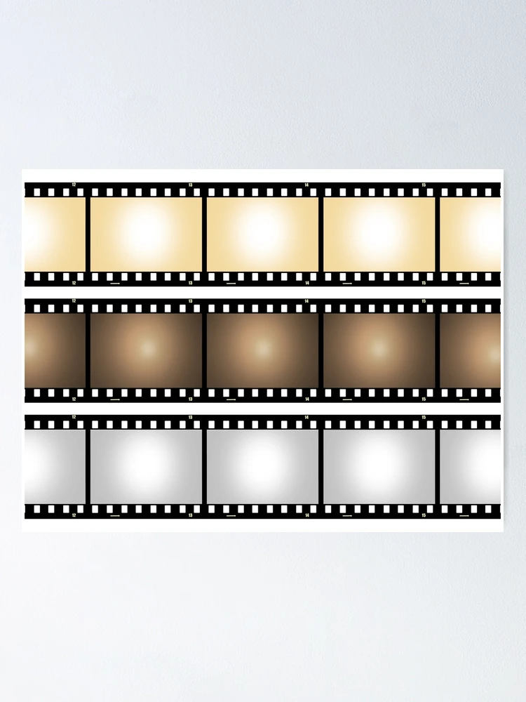 Old Retro Film Strip Empty Transparent Frames Isolated White Background  Stock Photo by ©frenta 366982654