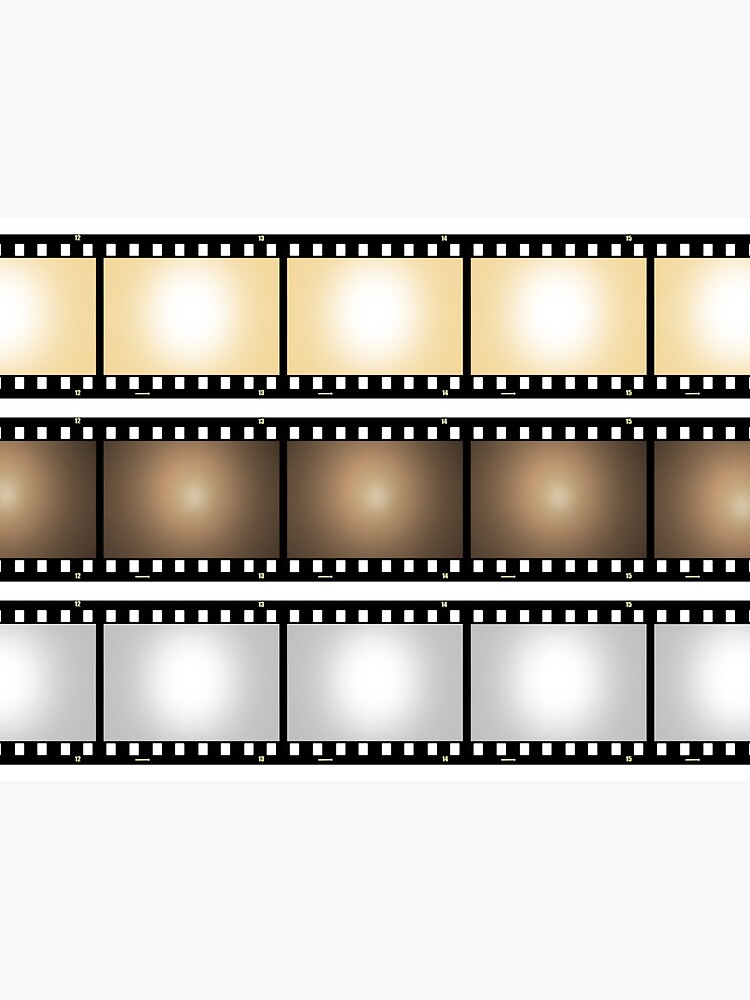 vintage blank film strip frame isolated  Sticker for Sale by