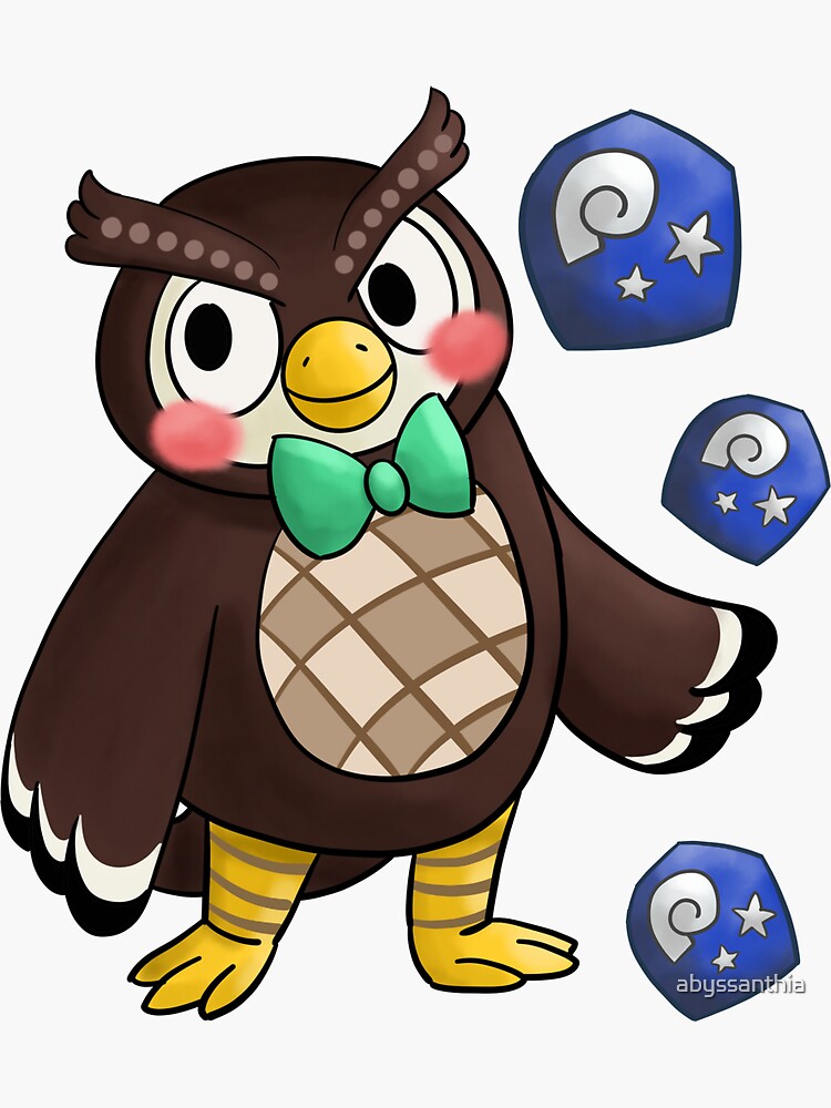 "Blathers" Sticker by abyssanthia | Redbubble