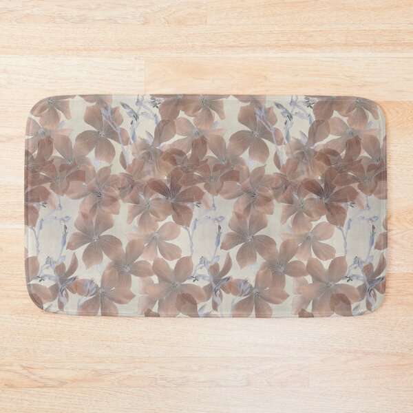 Item preview, Delicate linen flowers on ecru background designed and sold by agakubish.