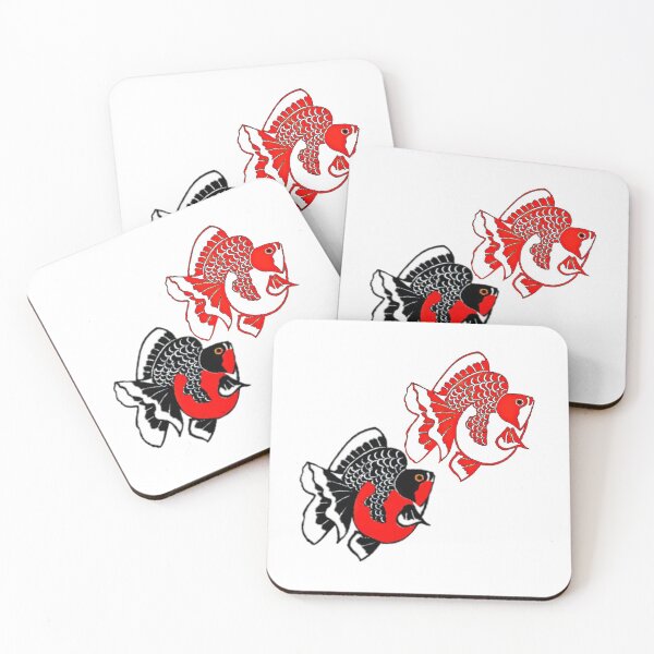 Item preview, Ryukin Goldfish Red White and Red Black logo designed and sold by Nosnah.