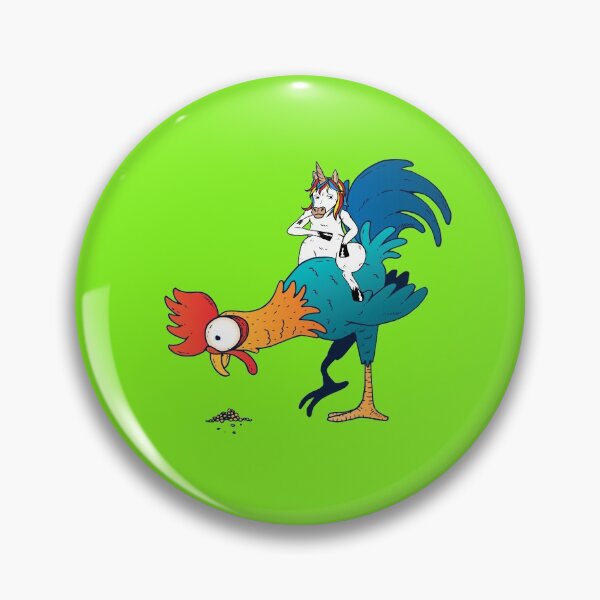 Item preview, The Rooster Rider, Unicorn Comic, Chicken Farmer Fantasy designed and sold by mickystyle.