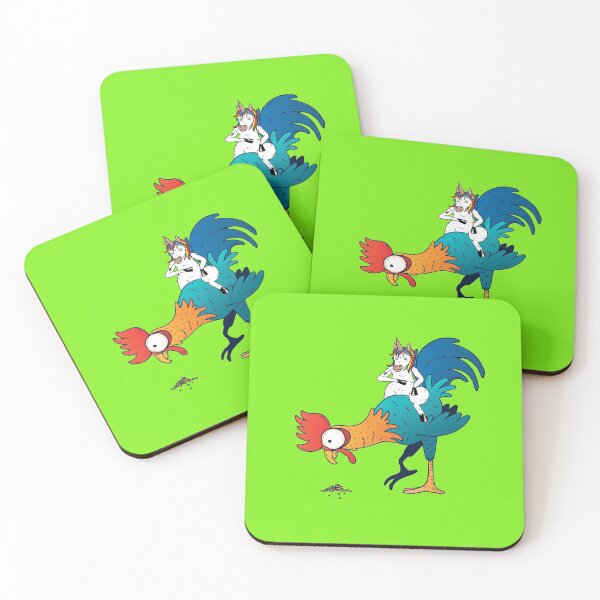Item preview, The Rooster Rider, Unicorn Comic, Chicken Farmer Fantasy designed and sold by mickystyle.