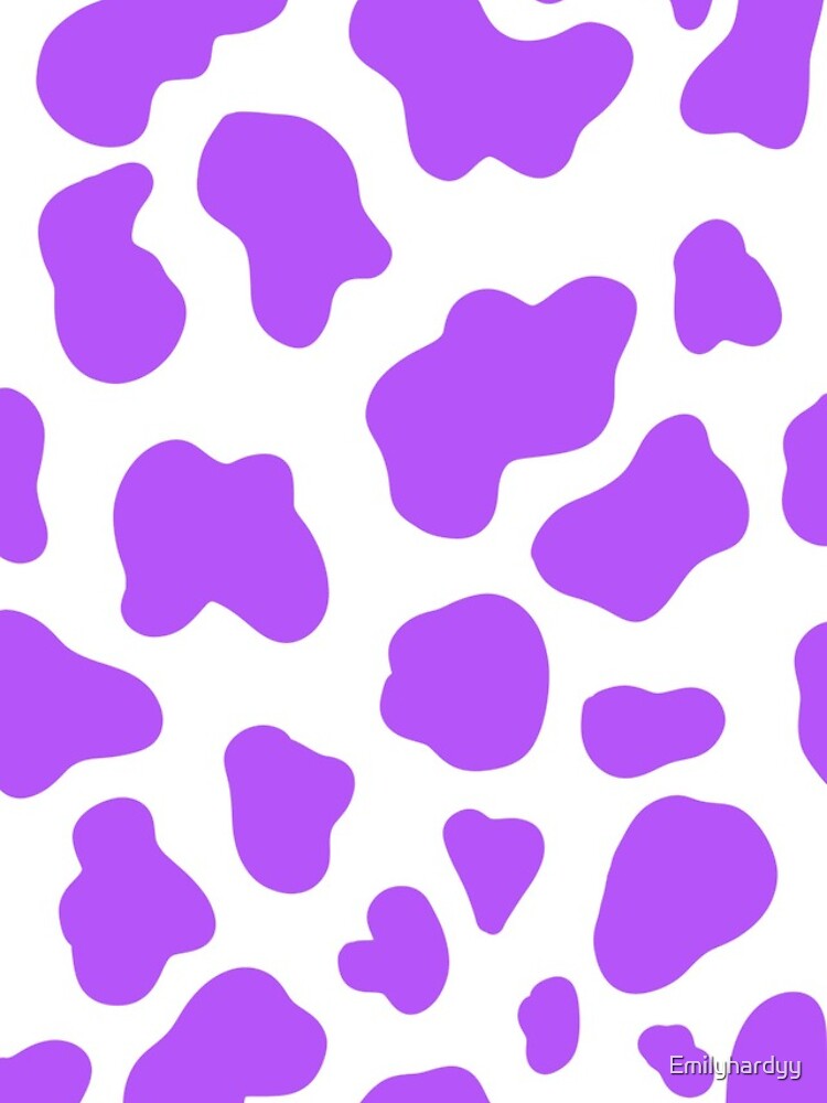 purple cow print pants