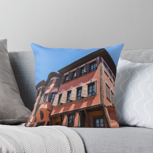 Item preview, Old Town Plovdiv - A Hundred Windows Facade in Rich Orange designed and sold by Georgia Mizuleva.