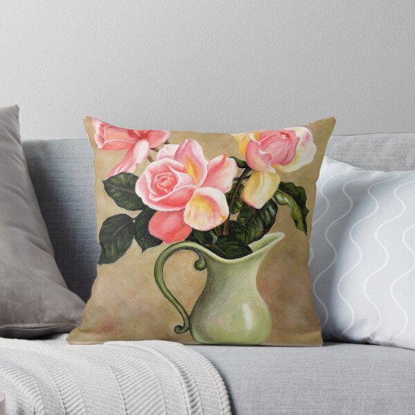 Item preview, Vase of Pink Roses designed and sold by ColinBradleyArt.