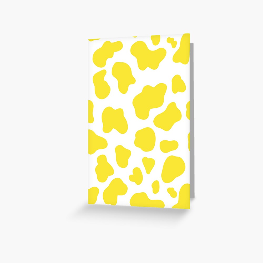 Gold Cow Print Pattern Greeting Card for Sale by Tropical Arts