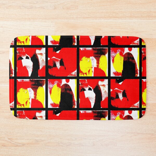 Item preview, Bold Red Yellow Black Paint Abstract designed and sold by 40degreesSouth.