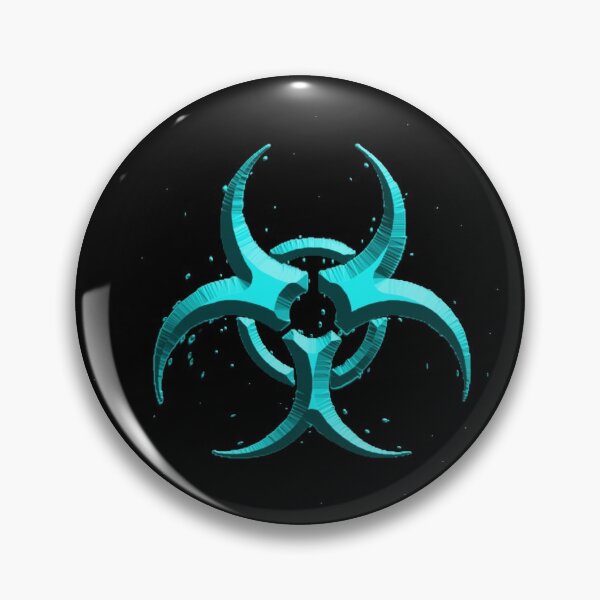 Item preview, Biohazard Symbol Blue designed and sold by ajmcmast.