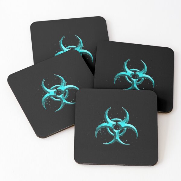 Item preview, Biohazard Symbol Blue designed and sold by ajmcmast.