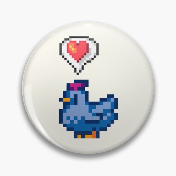Item preview, Stardew Valley Happy Blue Chicken designed and sold by r9440.