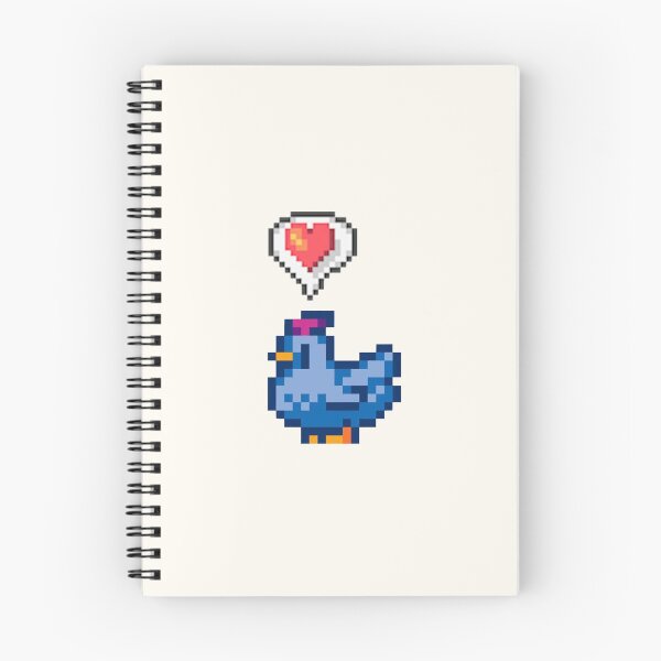 Item preview, Stardew Valley Happy Blue Chicken designed and sold by r9440.