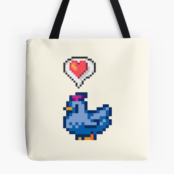 Item preview, Stardew Valley Happy Blue Chicken designed and sold by r9440.