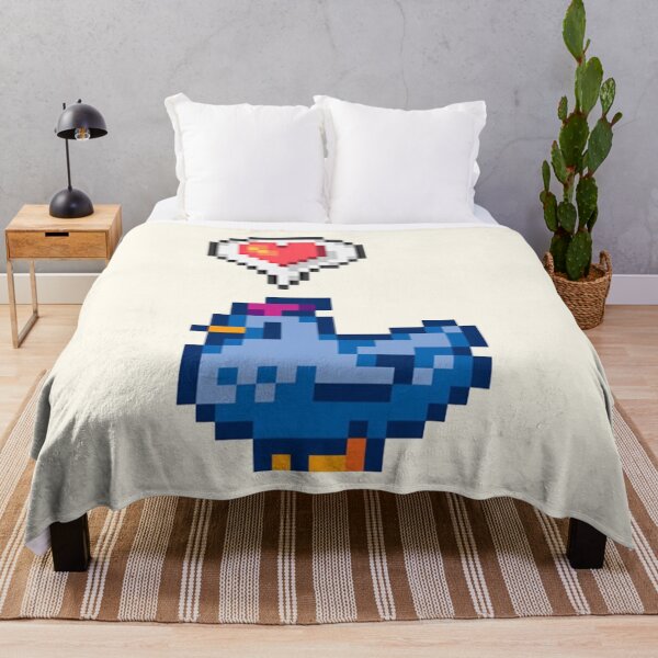 Item preview, Stardew Valley Happy Blue Chicken designed and sold by r9440.