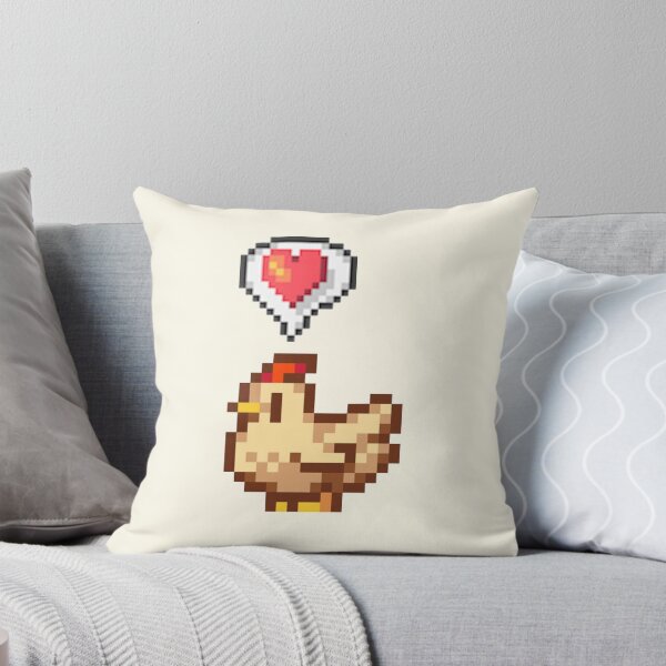 Item preview, Stardew Valley Happy White Chicken designed and sold by r9440.