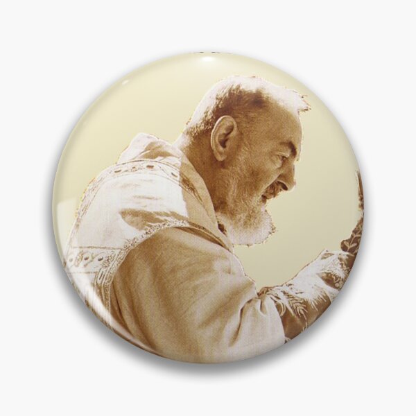 Item preview,  Padre Pio of Pietrelcina "Joy, with peace, is the sister of charity. Serve the Lord with laughter."  designed and sold by neteor.
