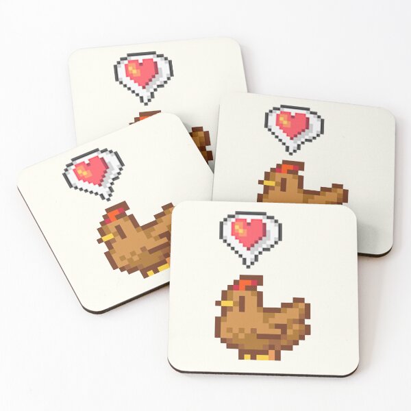 Item preview, Stardew Valley Happy Brown Chicken designed and sold by r9440.
