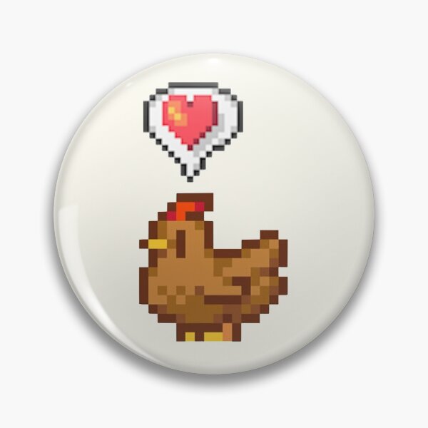 Item preview, Stardew Valley Happy Brown Chicken designed and sold by r9440.