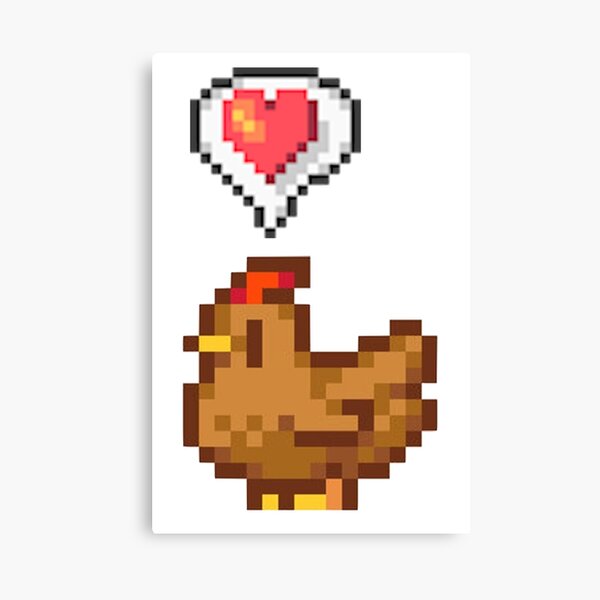 Item preview, Stardew Valley Happy Brown Chicken designed and sold by r9440.