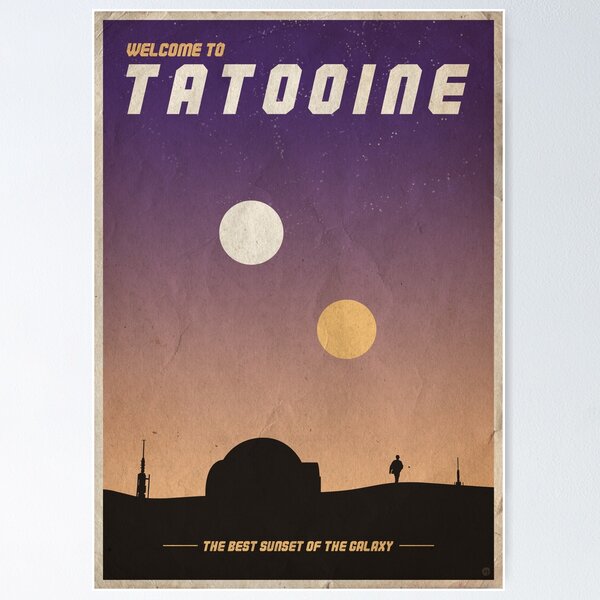 Item preview, "Welcome to Tatooine" Vintage poster designed and sold by theNAECO.