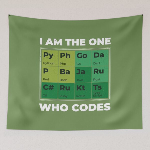 Item preview, Periodic table design of programming , coding languages designed and sold by FFelder.