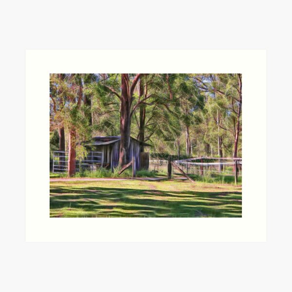 Item preview, Old metal farm building in rural Queensland, Australia designed and sold by hereswendy.
