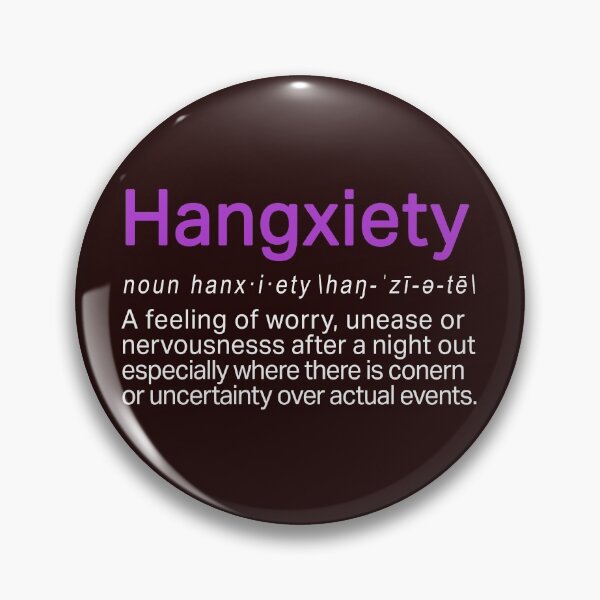 Item preview, Funny Hangxiety Hangover defintion gift for drinkers designed and sold by LGamble12345.