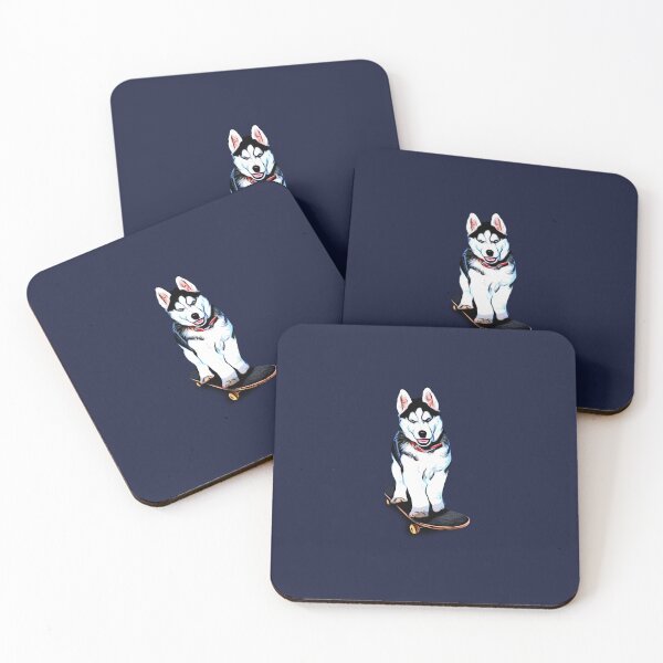 Item preview, Skating Dog skates away - Husky designed and sold by Slicki.