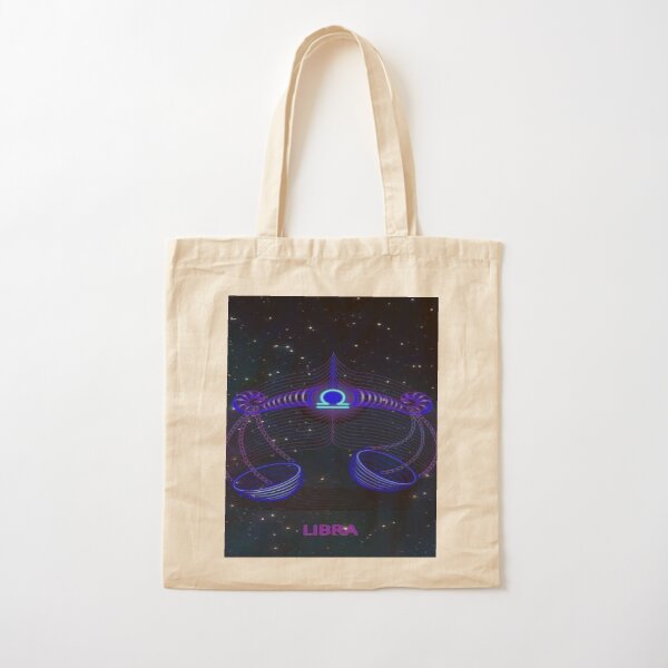 Libra Zodiac Cotton Tote Bag