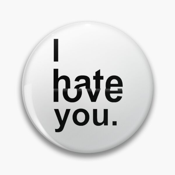 Item preview, I hate you, I hate you, I love you - Digital Drawing - B&W designed and sold by Gatsbird Design.